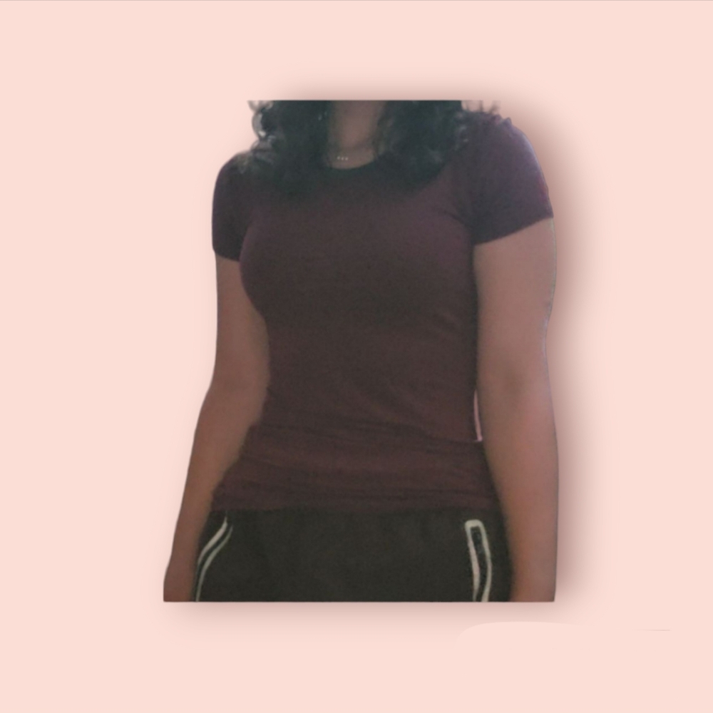 American Dream Plain Collar Accent Tee